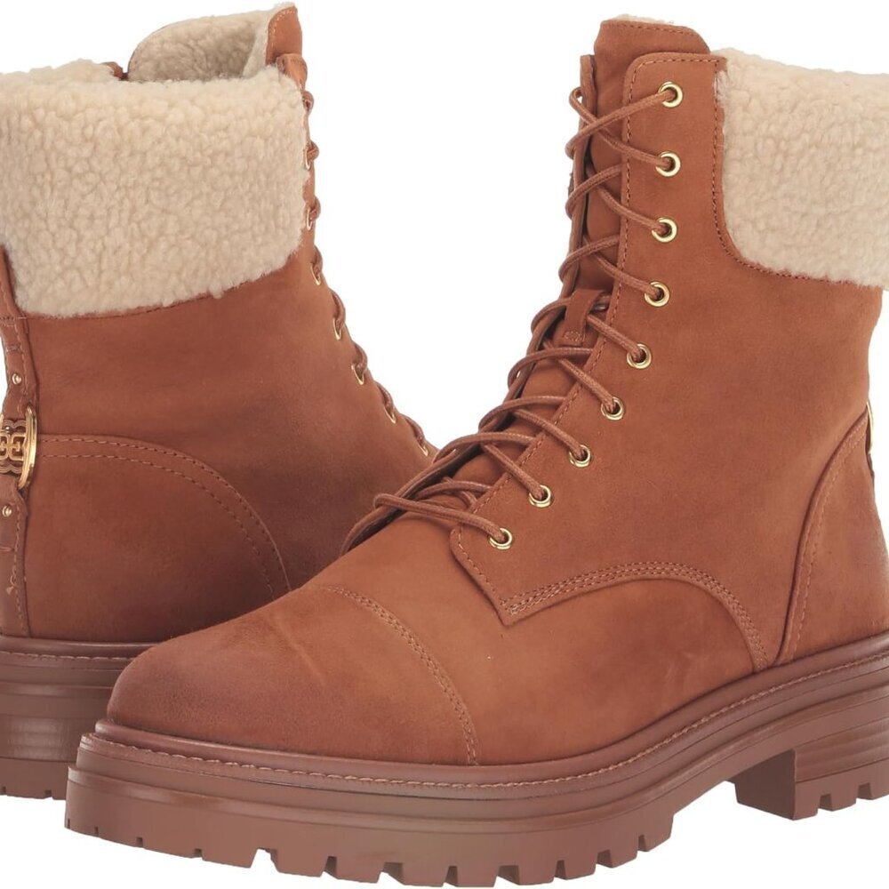 Women's Combat Boot Vegan Leather 7.5 Ankle High Military Style Outdoor Shoe - Picture 7 of 7